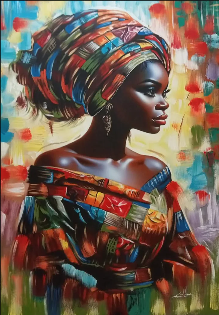 Inside the studio. A vivid cultural portrait on display.